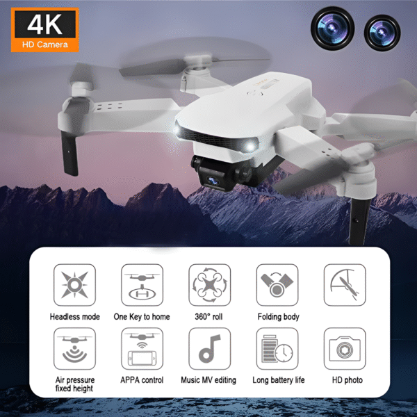 Pro Max Foldable Drone with 4K Camera | Mini HD Quadcopter for Beginners | WiFi FPV & Wide-Angle Lens - Image 2