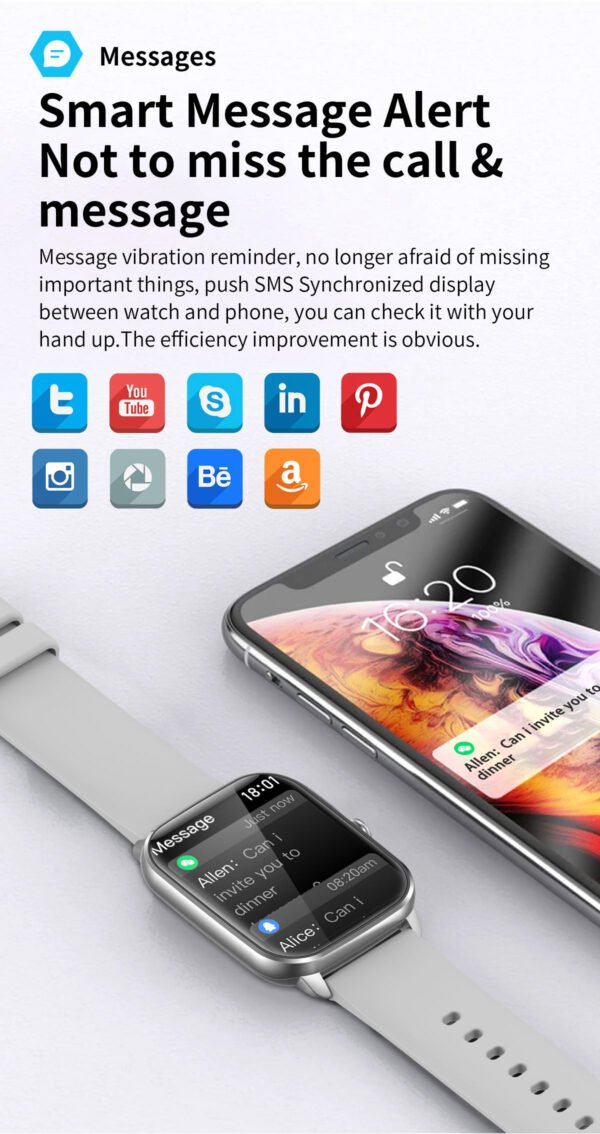FUK Maverick Luxury 1.9″ Smartwatch - Image 9