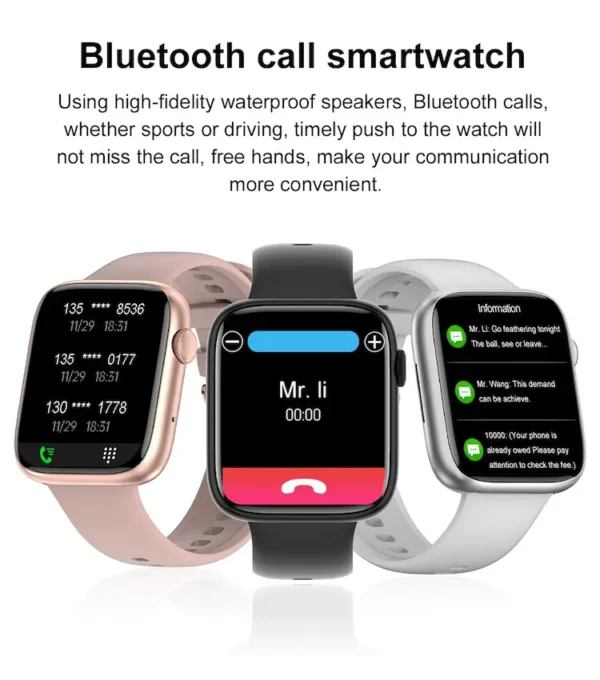 FUK  Smartwatch with BT Calling | 2 Inch IP67 | Blood Pressure & Heart Rate Monitor | Men & Women Smartwatch - Image 3