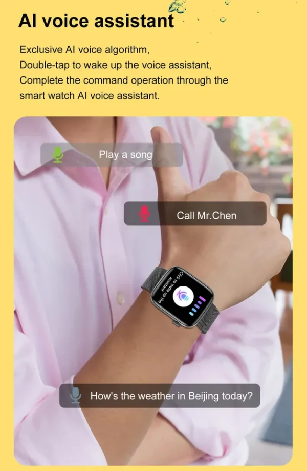 FUK  Smartwatch with BT Calling | 2 Inch IP67 | Blood Pressure & Heart Rate Monitor | Men & Women Smartwatch - Image 13