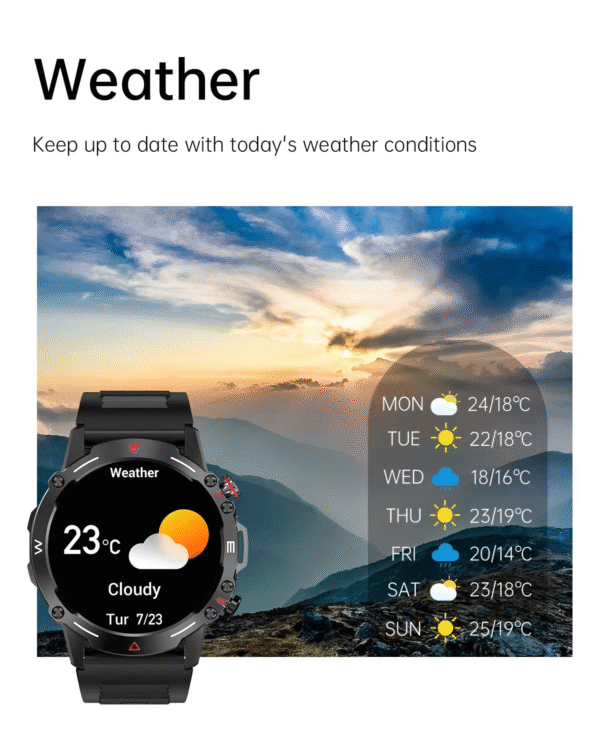 FUK Vintage AMOLED Bluetooth Calling Smartwatch - Image 4