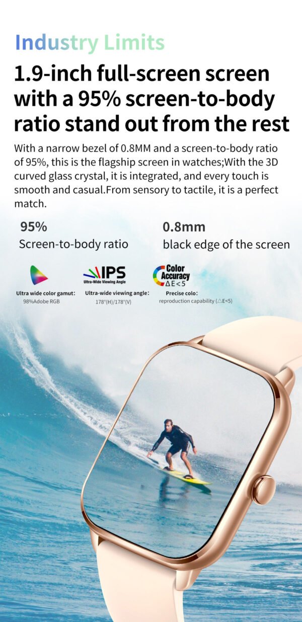 FUK Maverick Luxury 1.9″ Smartwatch - Image 3