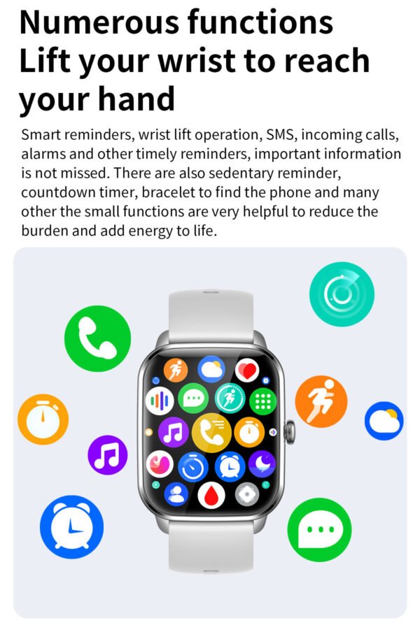 FUK Maverick Luxury 1.9″ Smartwatch - Image 5