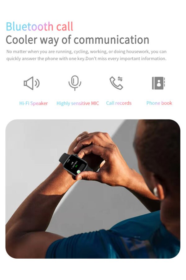 FUK  Smartwatch with BT Calling | 2 Inch IP67 | Blood Pressure & Heart Rate Monitor | Men & Women Smartwatch - Image 17