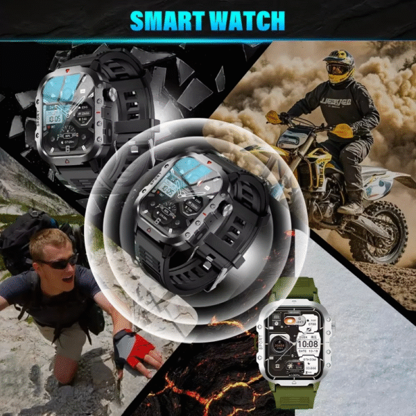 FUK Rugged Sports H11 AMOLED Display smart Watch - Image 3