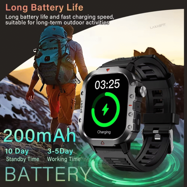 FUK Rugged Sports H11 AMOLED Display smart Watch - Image 4