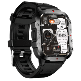 FUK H Series Smart Watch 2025 – 2.19" Touchscreen, LED Flashlight, Heart Rate & BT Call, IP67 Waterproof Fitness Tracker for Android & iOS