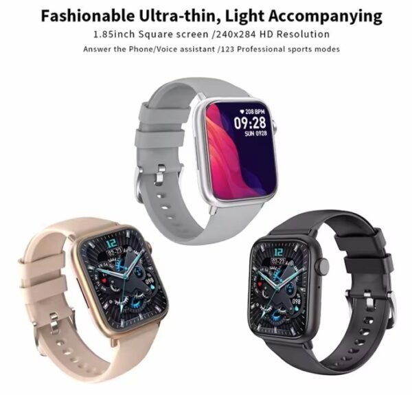 FUK Smartwatch 2.01" | Fitness Tracker with BT Call & Health Monitor - Image 3