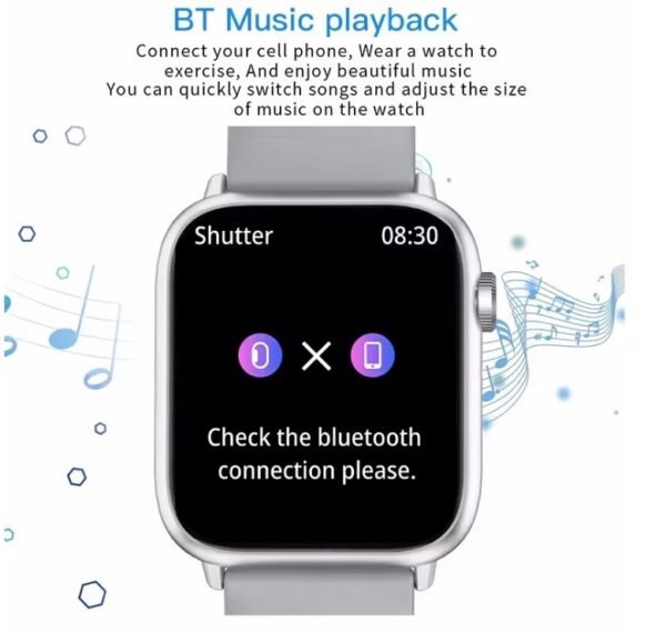FUK Smartwatch 2.01" | Fitness Tracker with BT Call & Health Monitor - Image 8
