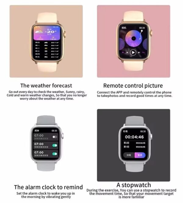 FUK Smartwatch 2.01" | Fitness Tracker with BT Call & Health Monitor - Image 7